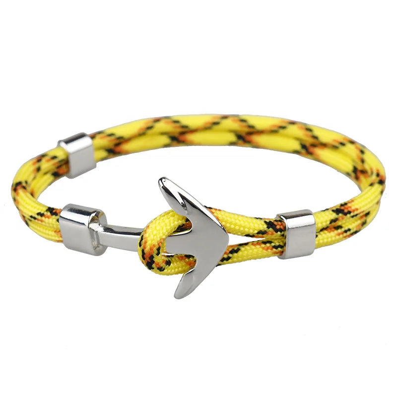 Men Rope Chain Anchor Bracelet Stylish with Durable