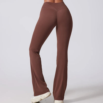 Brown leggings worn by a person on a white background with 'DIAS FIT JOY' branding.