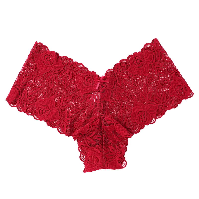 Floral Lace Low Waist Briefs - Comfortable Women's Lingerie