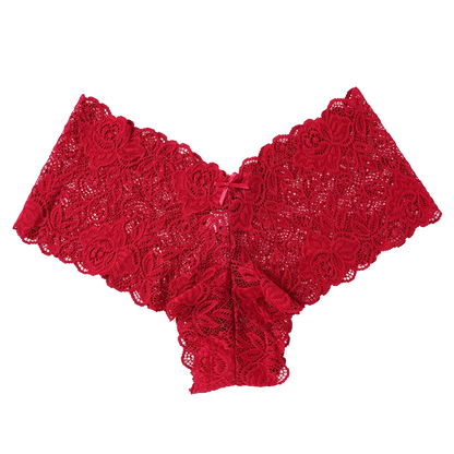 Floral Lace Low Waist Briefs - Comfortable Women's Lingerie