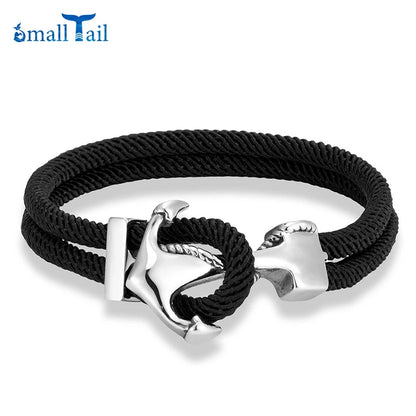 Navy Style Anchor Bracelets for Men & Women with Multicolor Nautical Rope