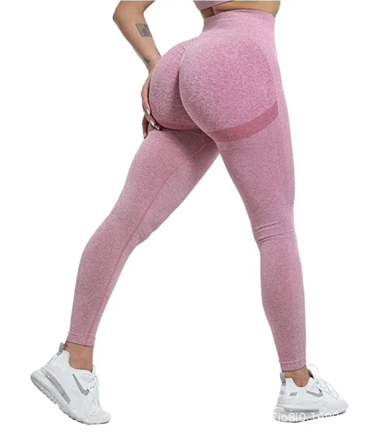 Seamless High Waist Anti Cellulite Gym Leggings for Women