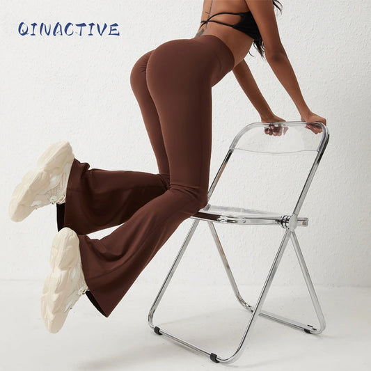 TikTok Viral Leggings – High Waist Bell-Bottom Yoga Pants for Women