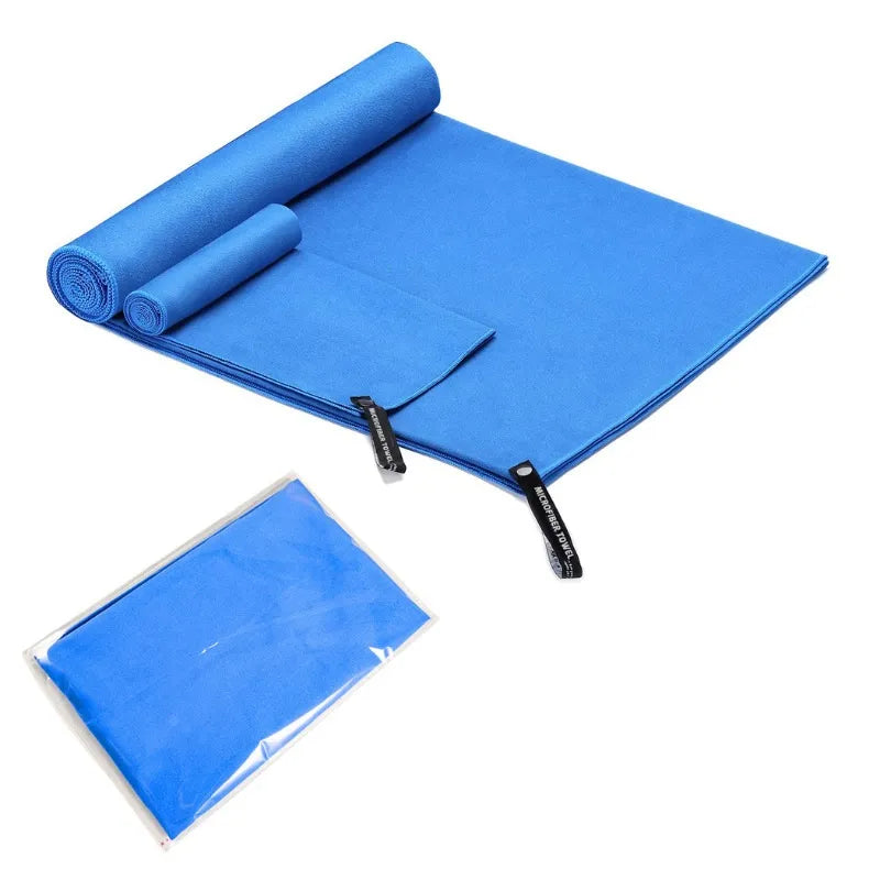 Quick Drying Microfiber Towel blue