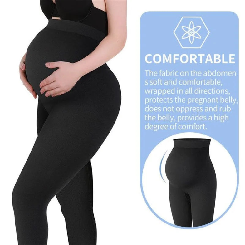 High Waist, Belly Support & Comfort Maternity Leggings for Women