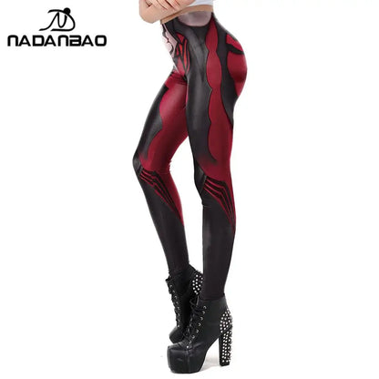 TikTok Viral Leggings – Gothic Style Anime Printed High-Waisted Leggings for Women