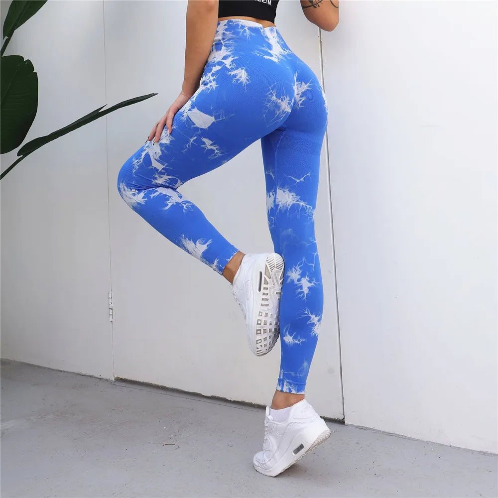 Seamless High Waist Anti Cellulite Workout Leggings for Women