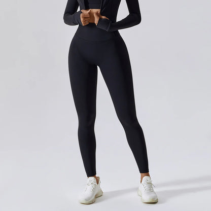 Women's High Waist Butt Lifting Gym Leggings – Seamless Push-Up Yoga Pants