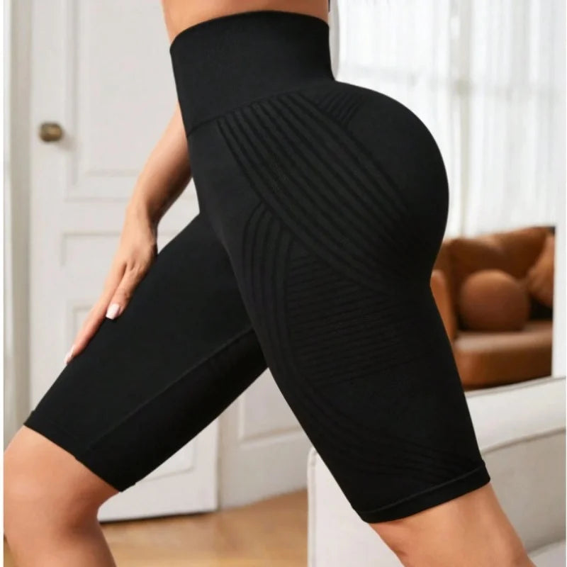 TikTok Viral High Waist Seamless Yoga Shorts – Butt-Lifting Leggings for Women