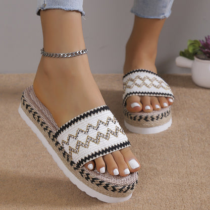 Open Toe Platform Sandals - BossDeals