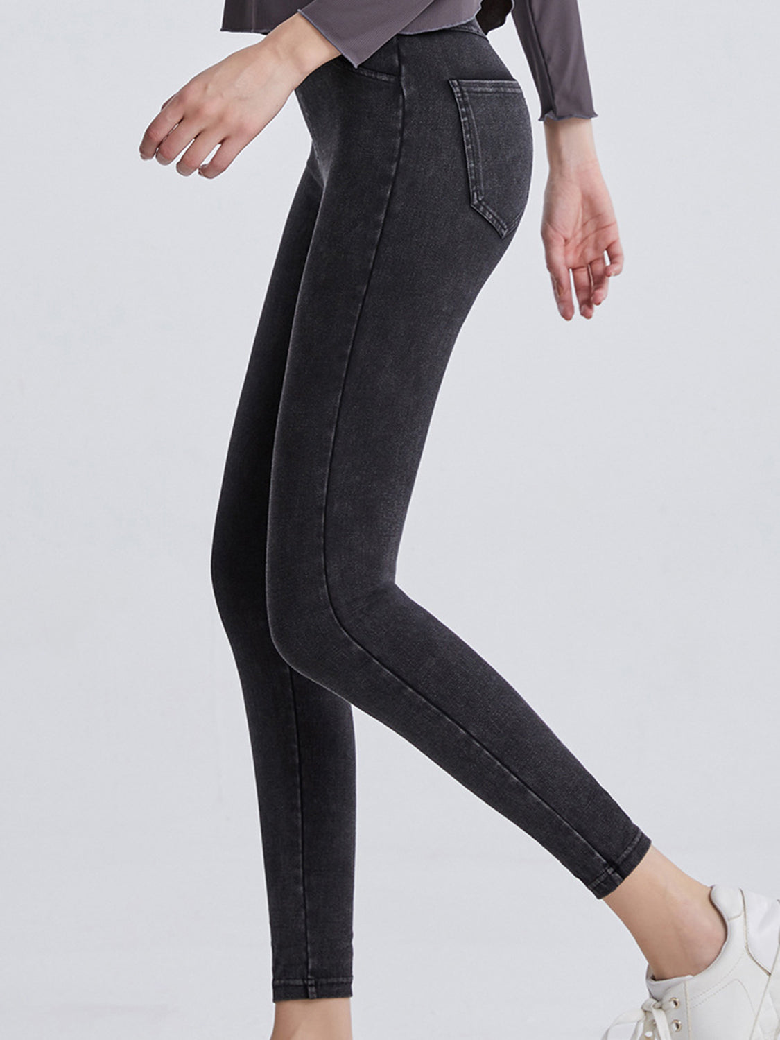 Highly Stretchy Wide Waistband Sports Leggings