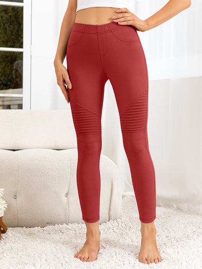 Ladies Ribbed Detail Leggings