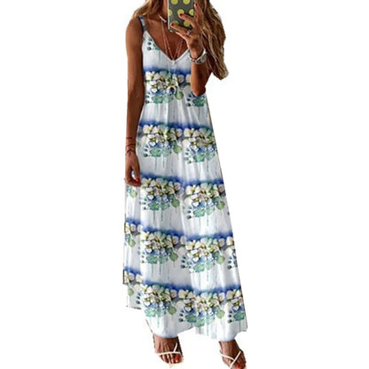 Women Boho Vintage Maxi Dress