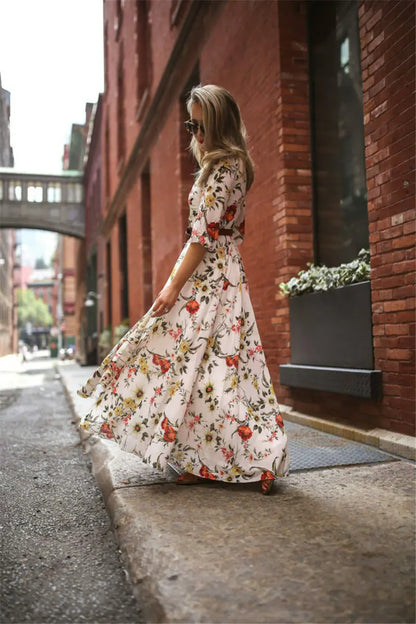 Boho Chic Floral Maxi Dress