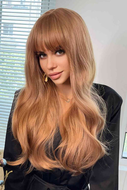 24-Inch Long Wave Synthetic Wig - Natural Style, Heat Safe