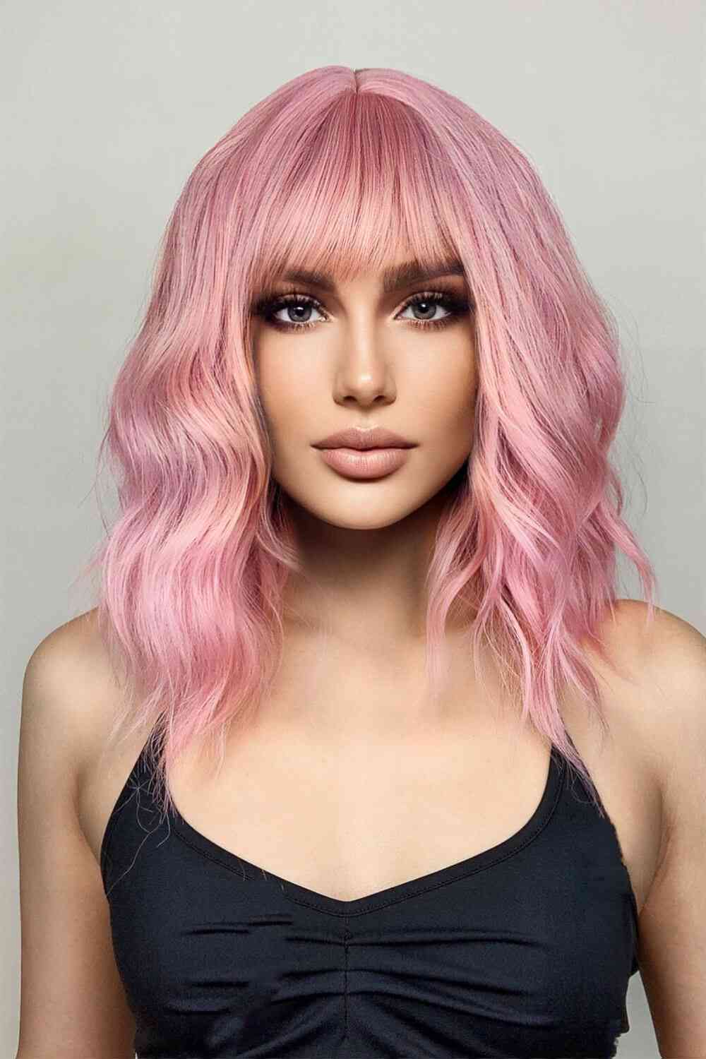 Chic 12-Inch Bobo Wave Synthetic Wigs for Effortless Style