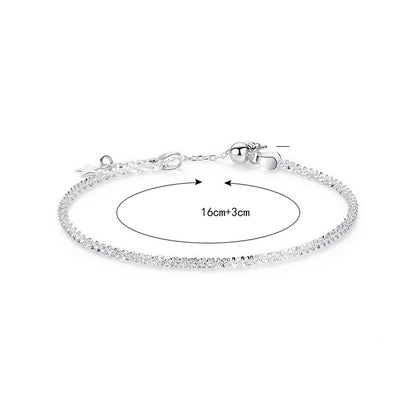 New Shining Babysbreath 925 Sterling Silver Bracelet