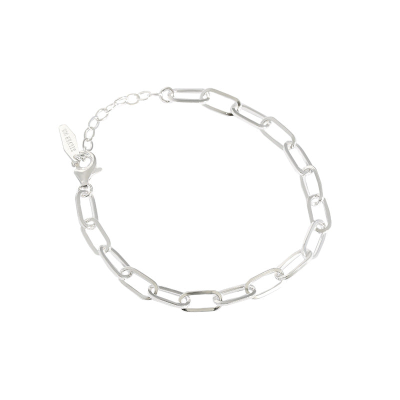 Modern Hollow Chain Fashion 925 Sterling Silver Bracelet