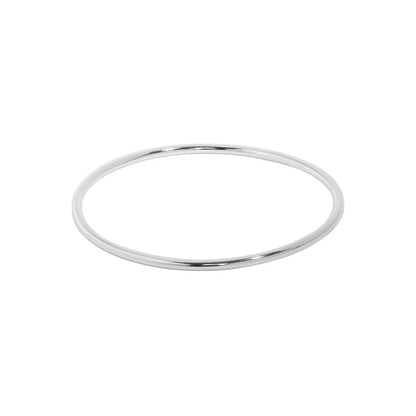 Minimalist 2.2mm S990 Sterling Silver Bangle