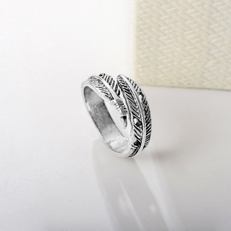 Simple Fashion Silver Color Adjustable Ring For Women