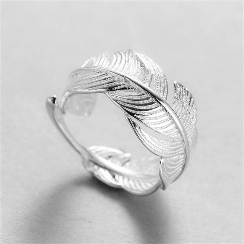 Simple Fashion Silver Color Adjustable Ring For Women