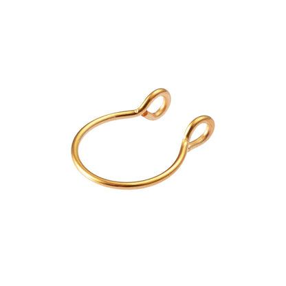 1-5pcs Fake Piercing Nose Ring Hoop