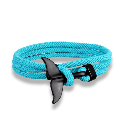 Whale Tail Anchor Bracelets for Men