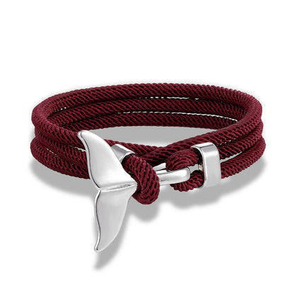 Whale Tail Anchor Bracelets for Men