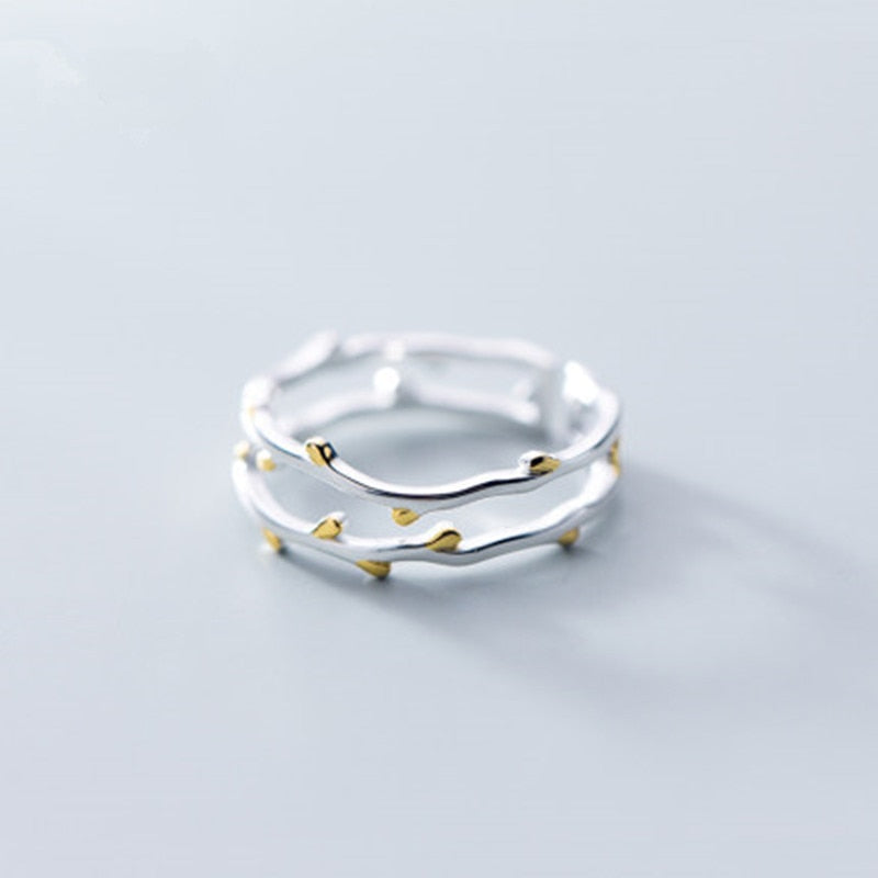 Simple Fashion Silver Color Adjustable Ring For Women