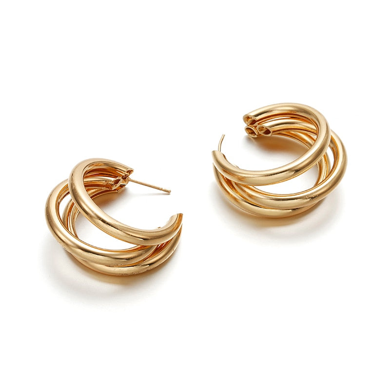 Big hoop Metal Earrings