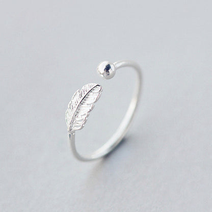 Simple Fashion Silver Color Adjustable Ring For Women