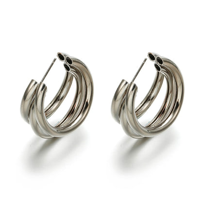 Big hoop Metal Earrings