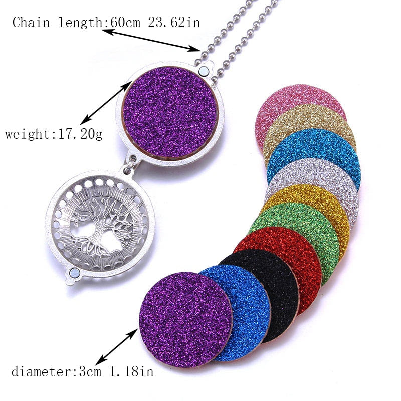 1pcs Aroma Diffuser Pendant Locket Necklace with Pads