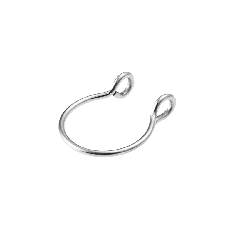 1-5pcs Fake Piercing Nose Ring Hoop