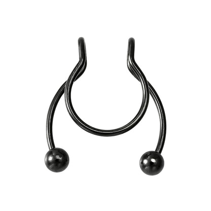 1-5pcs Fake Piercing Nose Ring Hoop