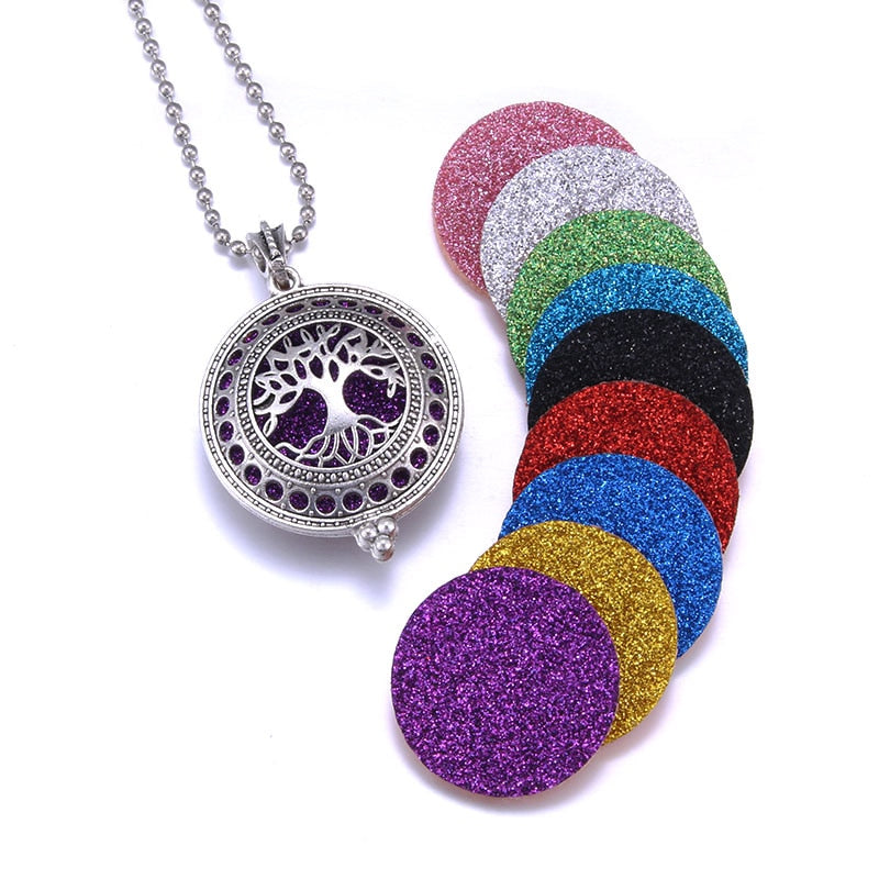 1pcs Aroma Diffuser Pendant Locket Necklace with Pads