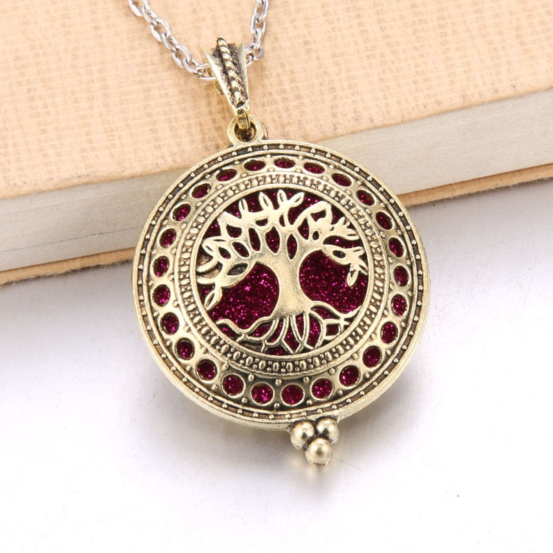 1pcs Aroma Diffuser Pendant Locket Necklace with Pads