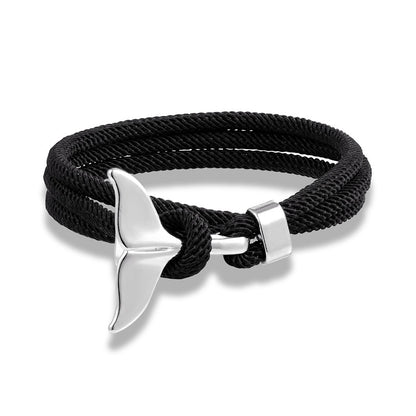 Whale Tail Anchor Bracelets for Men