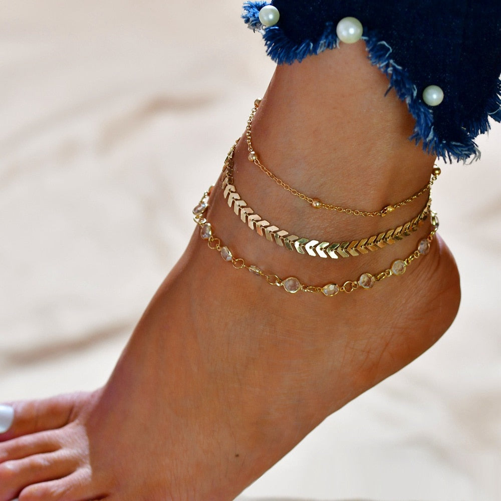 Bohemian Summer Ankle Bracelets For Women