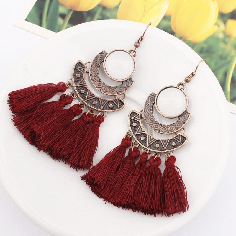 Bohemian Drop Hanging Dangle Earrings