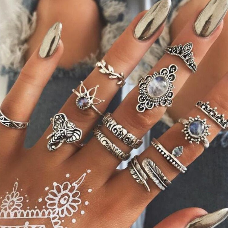 Vintage Bohemian Finger Rings for Women