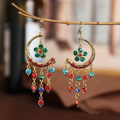 Gypsy Retro bohemian Flower Earrings