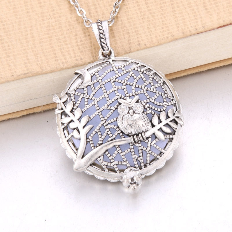 1pcs Aroma Diffuser Pendant Locket Necklace with Pads