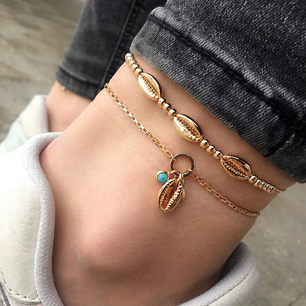 Bohemian Summer Ankle Bracelets For Women