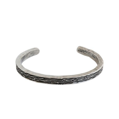 Retro Fashion 925 Sterling Silver Open Bangle