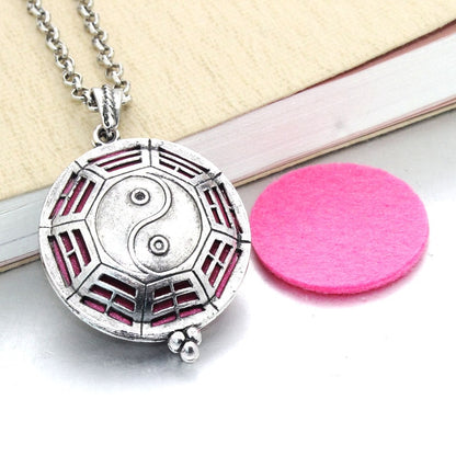 1pcs Aroma Diffuser Pendant Locket Necklace with Pads