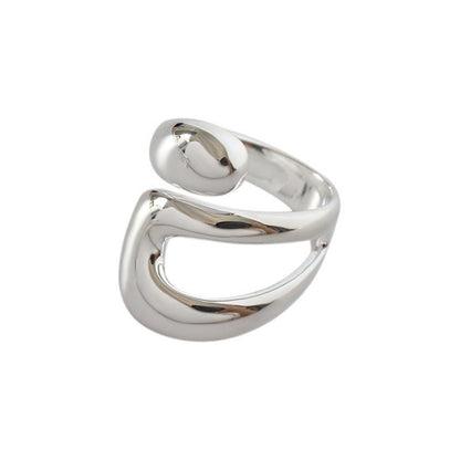 Minimalist Silver Colour Ring for Women