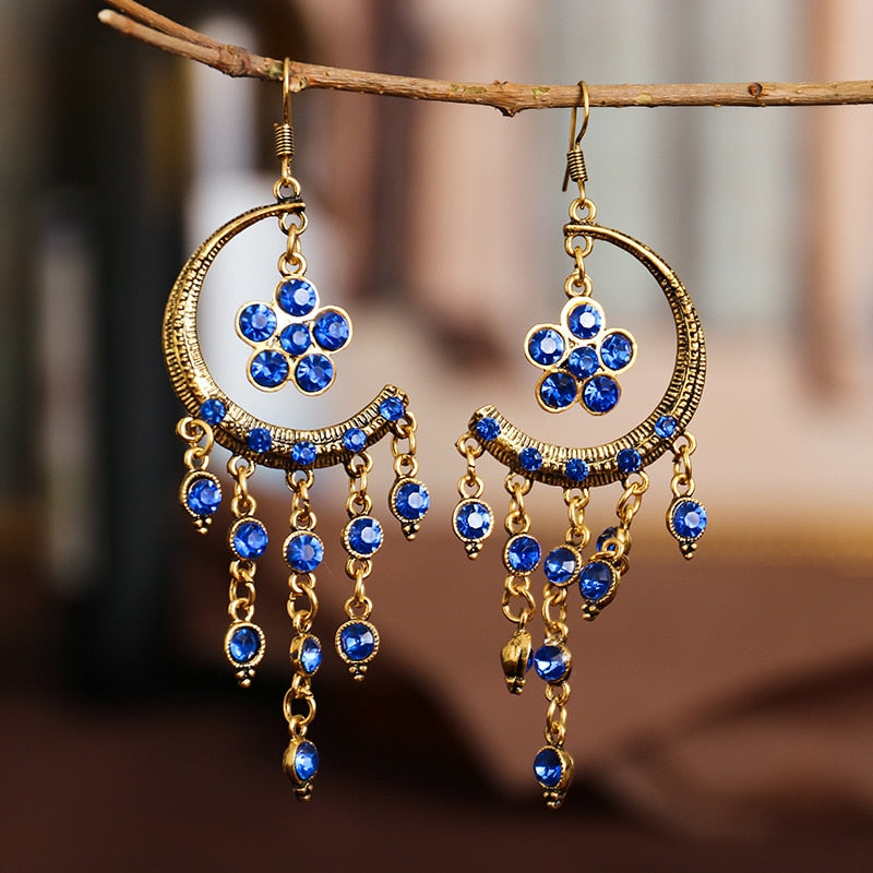 Gypsy Retro bohemian Flower Earrings