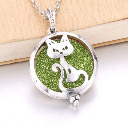 1pcs Aroma Diffuser Pendant Locket Necklace with Pads