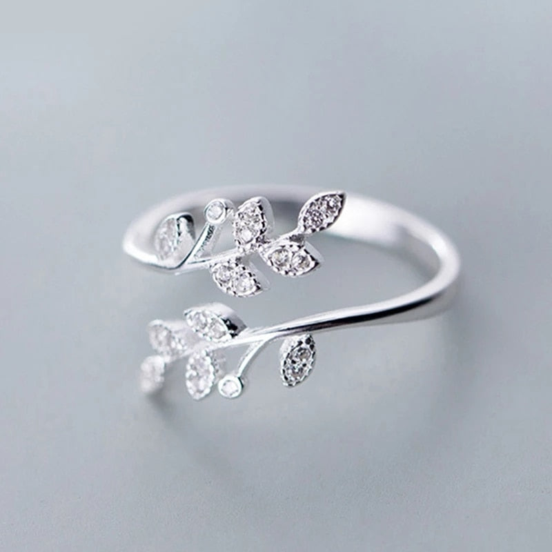 Simple Fashion Silver Color Adjustable Ring For Women